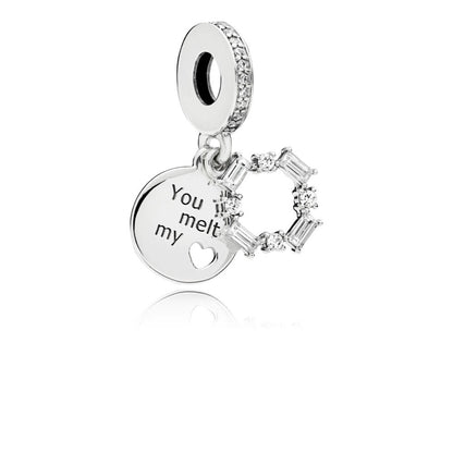 Pandora Charm Pendant Iced Out Engraving 797553CZ
