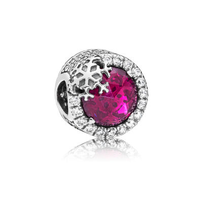 Pandora Red Sparkling Snowflake Charm 797555NCC
