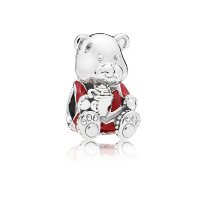 Pandora Christmas Teddy Bear Charm 797564ENMX