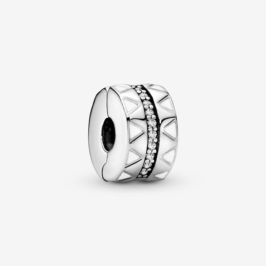 Clip Pandora Linee Geometriche Scintillanti 798067CZ