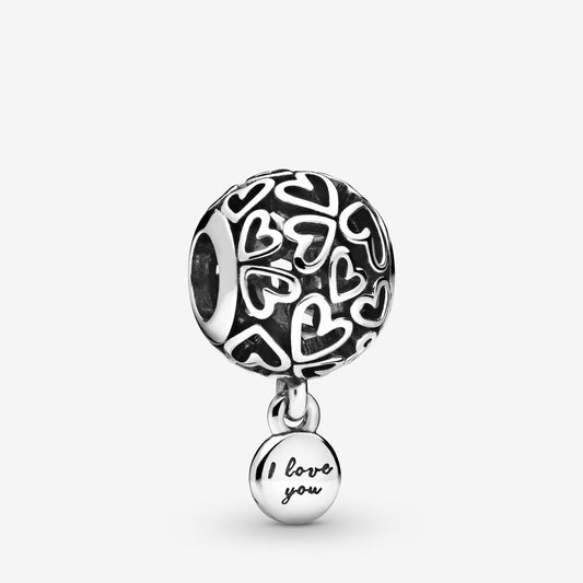 Pandora Openwork Love Hearts Charm 798606C00