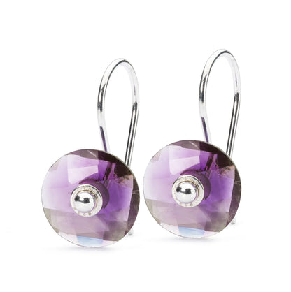Orecchini Ametista con Monachelle in Argento Trollbeads TAGBO-00817