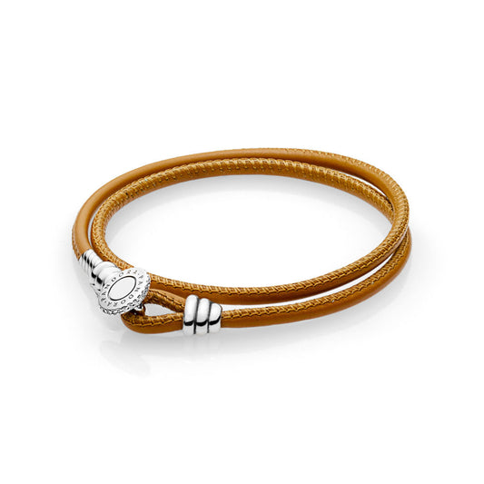 Bracciale Pandora in pelle 597194CGT-D