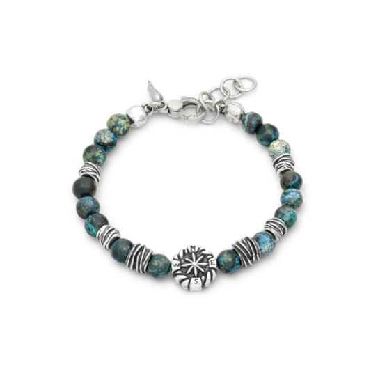 Bracciale Rosa Dei Venti Diaspro Verde Giovanni Raspini 12570