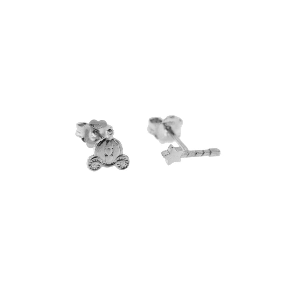 Rue Des Mille Domed Carriage/Wand Stud Earrings OR-LOB C2