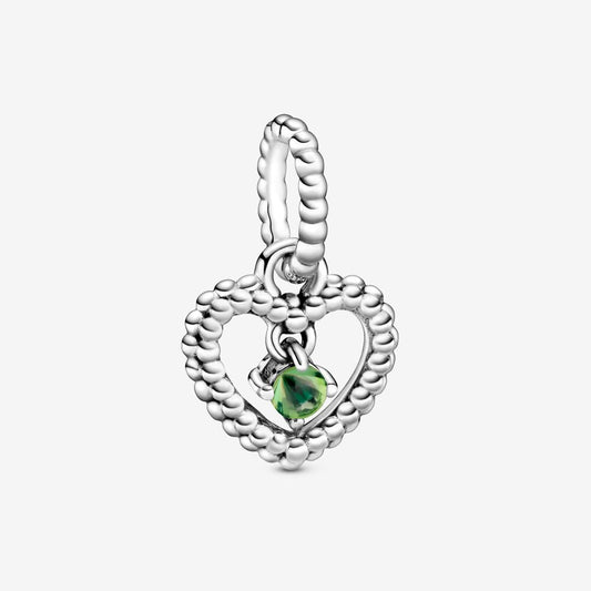 Charm Pendente Pandora A Cuore Verde Primavera Decorato Con Sfere 798854C10