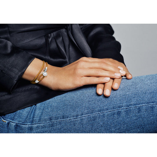 Bracciale Pandora in pelle 597194CGT-D