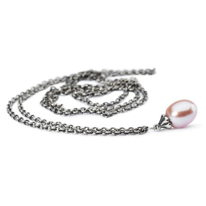 Collana Trollbeads Collana Fantasia con Perla Rosa