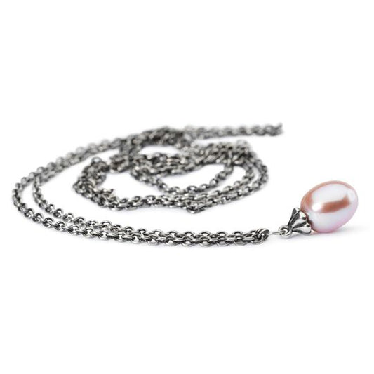 Collana Trollbeads Collana Fantasia con Perla Rosa
