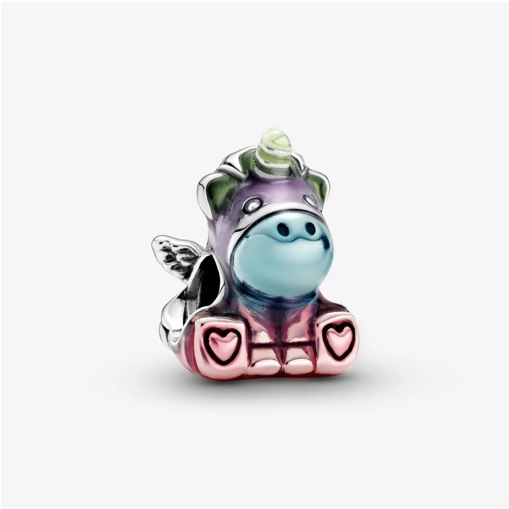 Charm Pandora Bruno l'Unicorno con Arcobaleno Colorato 799353C01