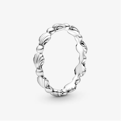 Anello Pandora a Fascia Conchiglie con Sfere 198943C00
