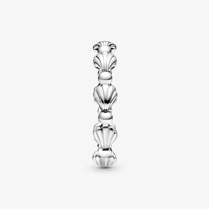 Anello Pandora a Fascia Conchiglie con Sfere 198943C00