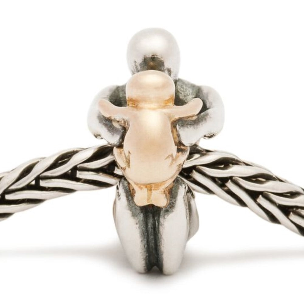 Bead Trollbeads Paternità Argento e Oro TAGBE-00084