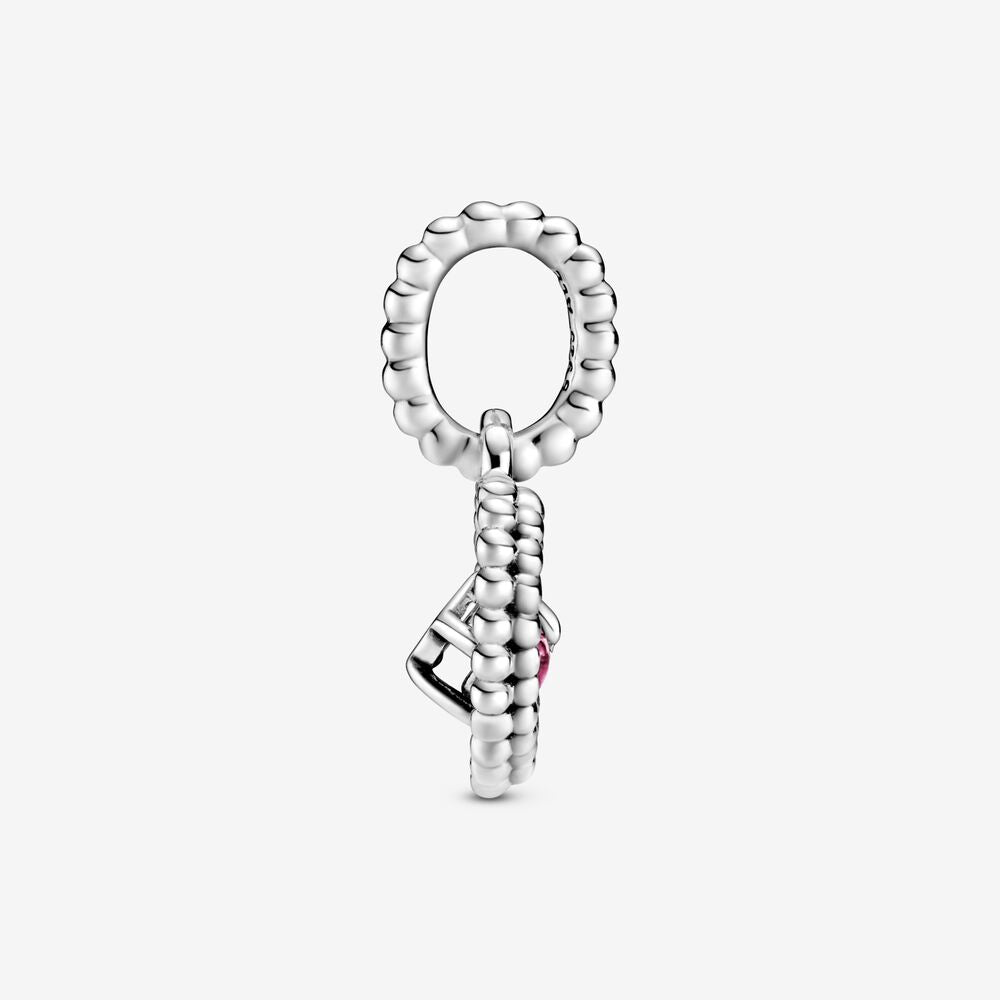 Charm Pendente Pandora A Cuore Rosso Fuoco Decorato Con Sfere 798854C02