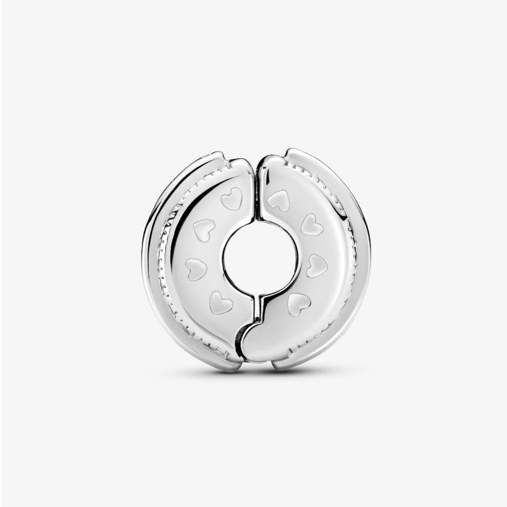 Pandora Clip with Logo and Sparkling Pavé 799042C01