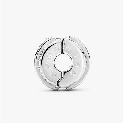 Pandora Clip with Logo and Sparkling Pavé 799042C01