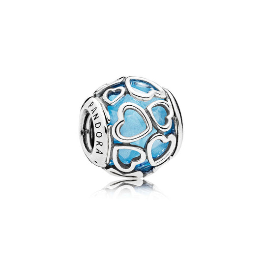 Pandora Open Your Heart Charm Sky Blue 792036NBS