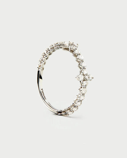 Anello PD PAOLA Anello Maggie Cascade in diamanti e oro bianco AN06-E73