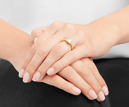 Swarovski Attract Square Ring