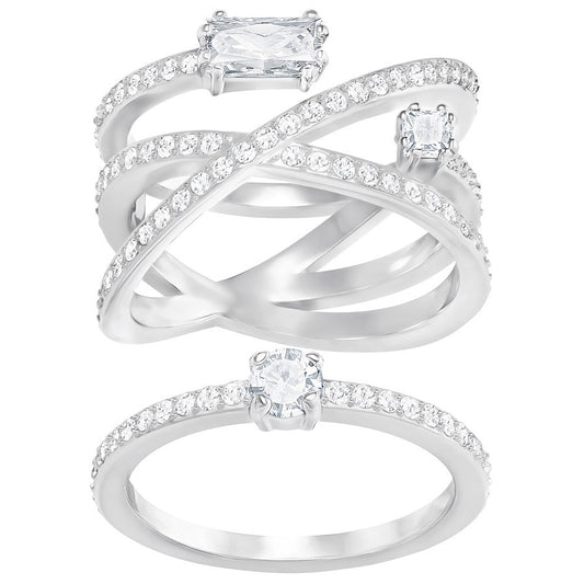 Set Anelli Swarovski Gray