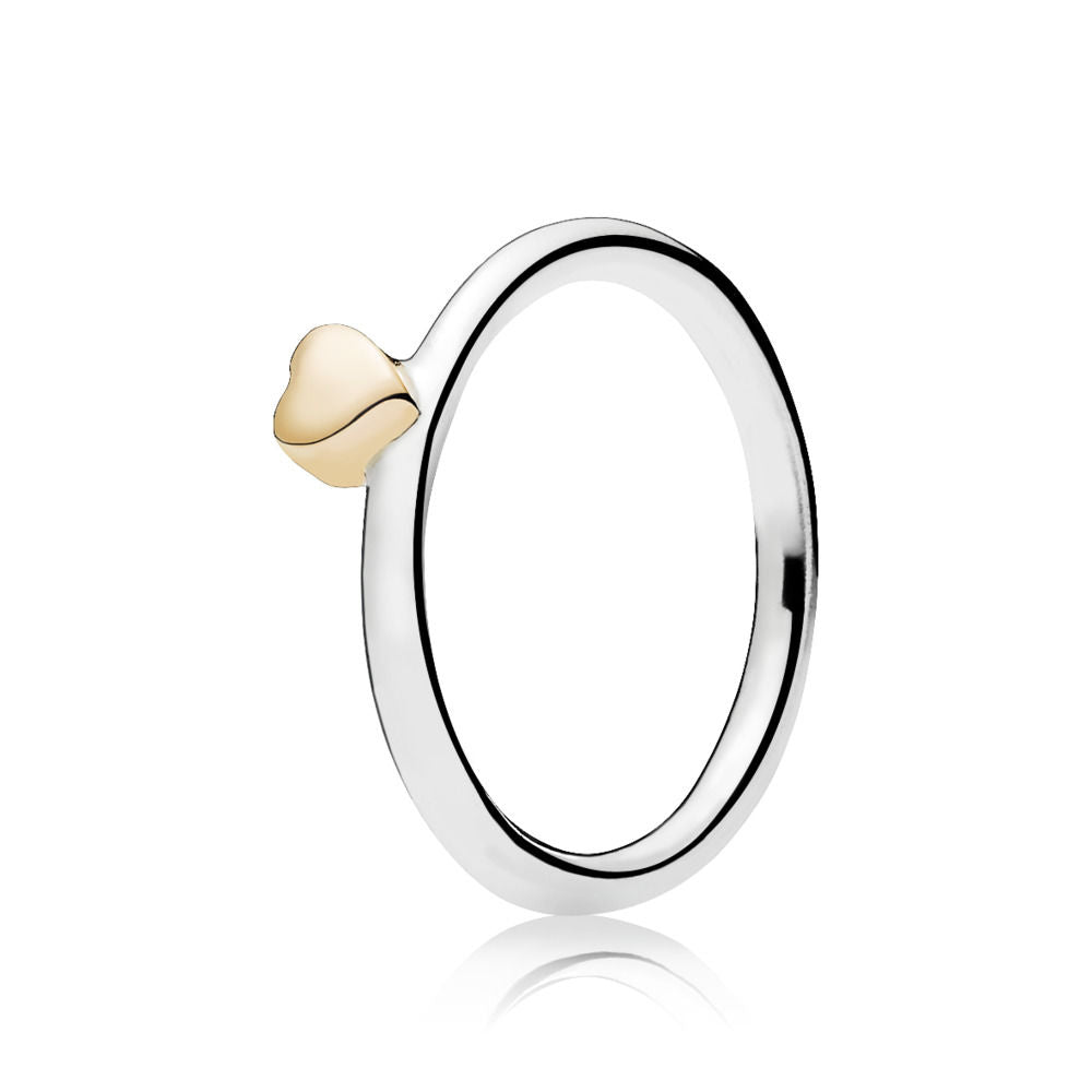 Anello Pandora Cuore Bicolore 196548