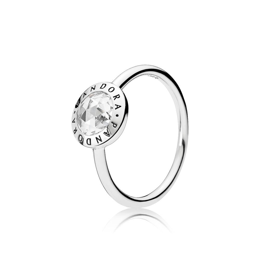 Pandora Logo Ring 191029CZ