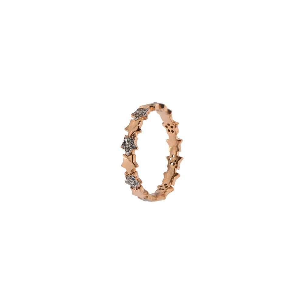Rue Des Mille 1 Strand Alternating Stars Ring ANZ-006 STE