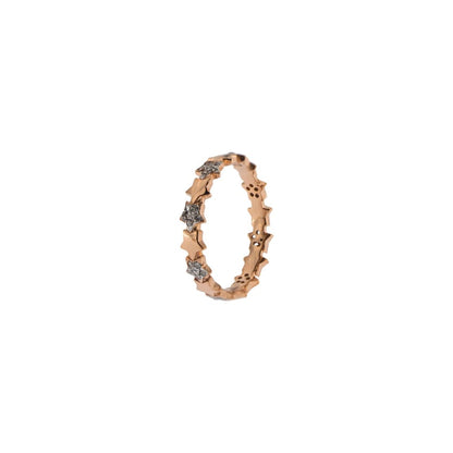 Rue Des Mille 1 Strand Alternating Stars Ring ANZ-006 STE