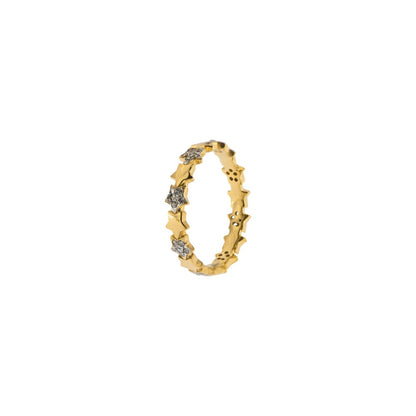Rue Des Mille 1 Strand Alternating Stars Ring ANZ-006 STE