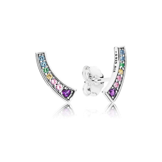 Orecchini Pandora Archi Arcobaleno 297077NRPMX