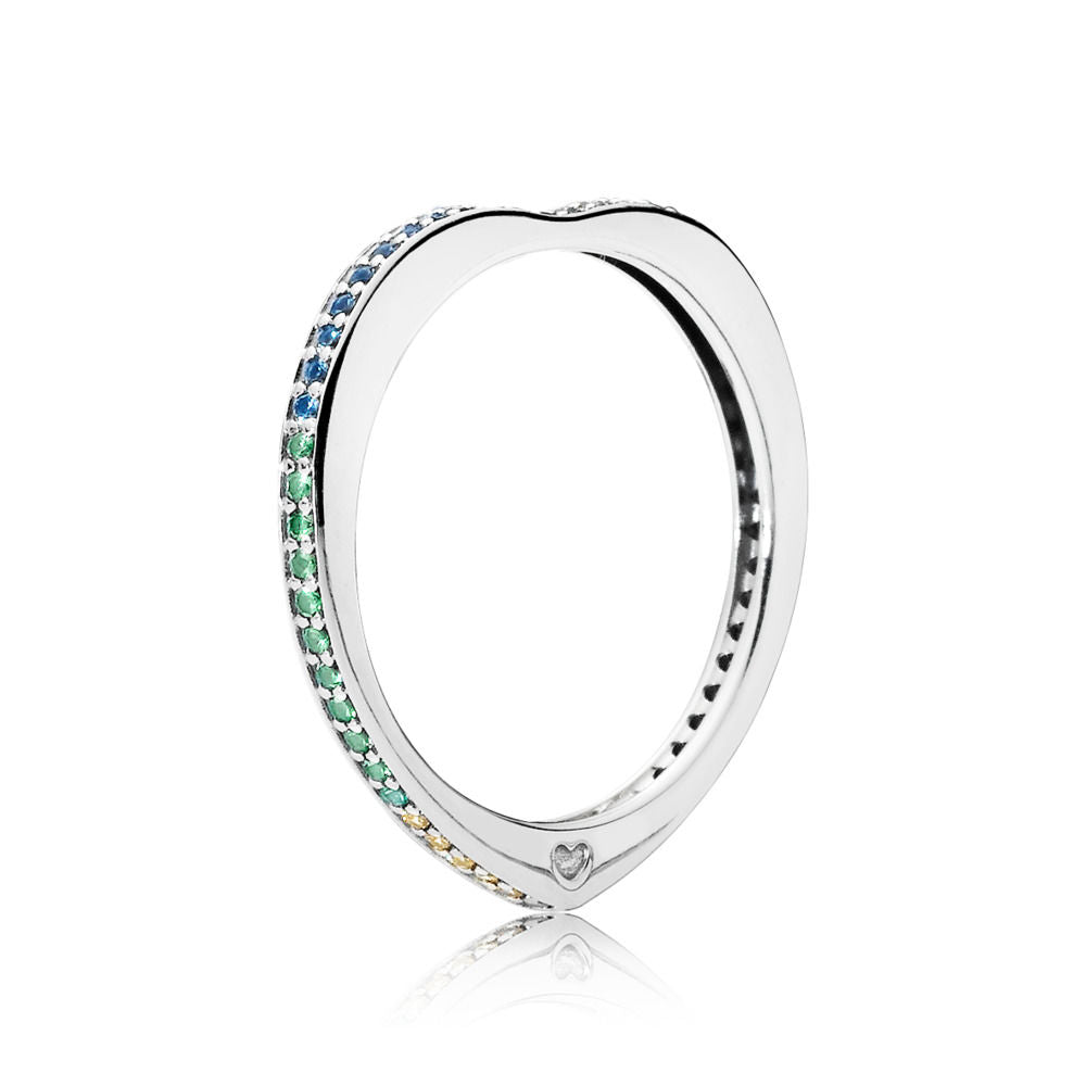 Anello Pandora Archi D'Amore Arcobaleno 197095NRPMX