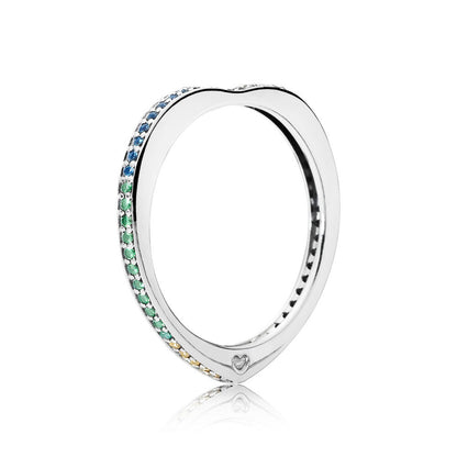 Anello Pandora Archi D'Amore Arcobaleno 197095NRPMX