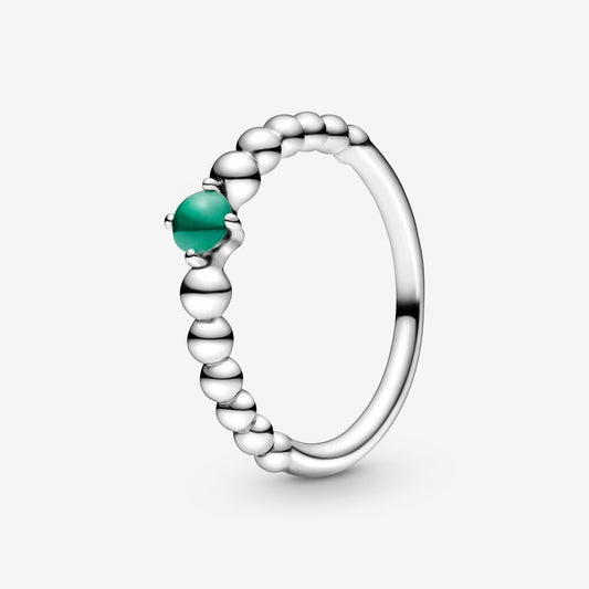 Anello Pandora Verde Bosco Decorato con Sfere 198598C05