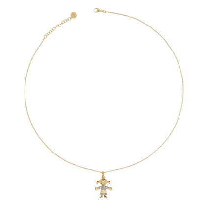 Girocollo Rue Des Mille Con Soggetto Zirconi Bimba GRZ-007-BIMBA