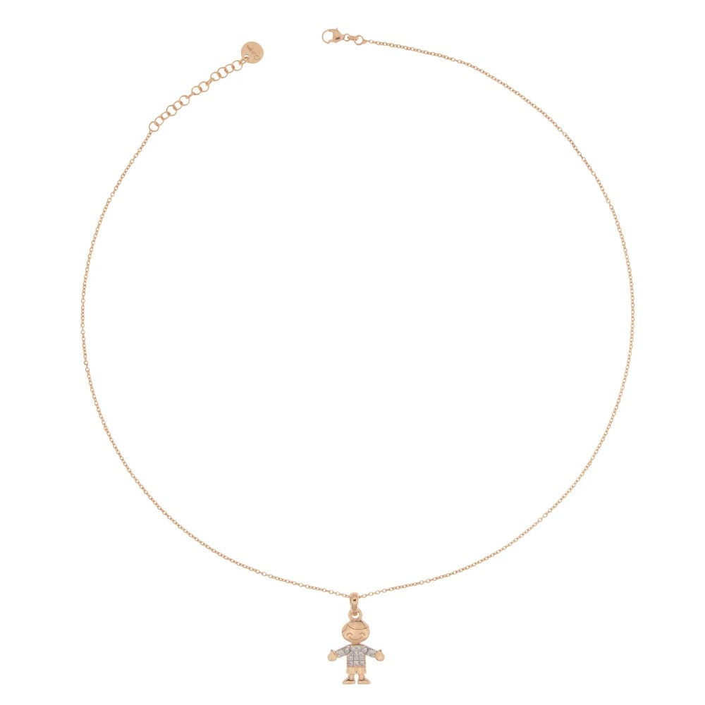 Rue Des Mille Choker with Zirconia Subject for Children GRZ-007-BIMBO-AU