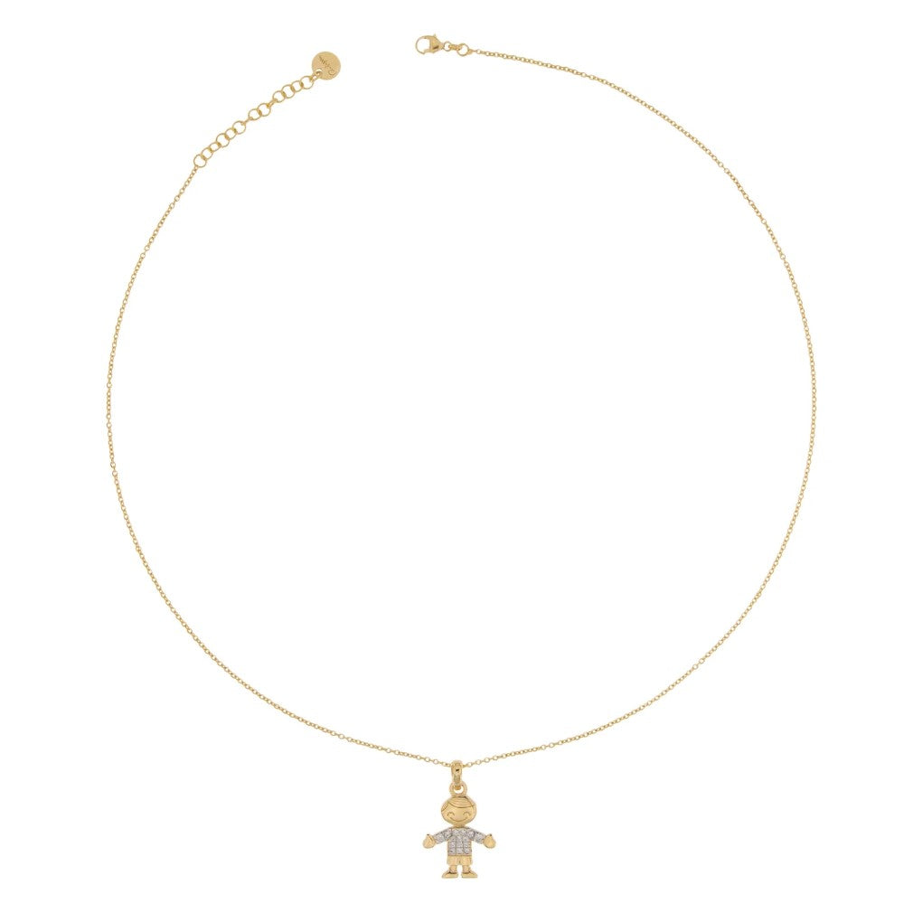 Rue Des Mille Choker with Zirconia Subject for Children GRZ-007-BIMBO-AU