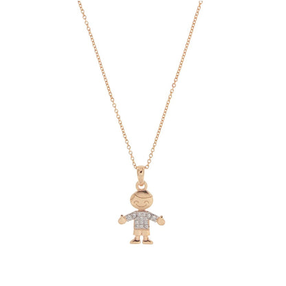 Rue Des Mille Choker with Zirconia Subject for Children GRZ-007-BIMBO-AU