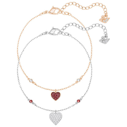 Swarovski Bracelet Set Crystal Wishes Heart 5272249