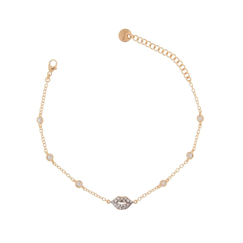 Rue Des Mille Bracelet Mouth Settings Zircons BRZ-007BOC