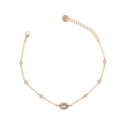 Rue Des Mille Bracelet Mouth Settings Zircons BRZ-007BOC