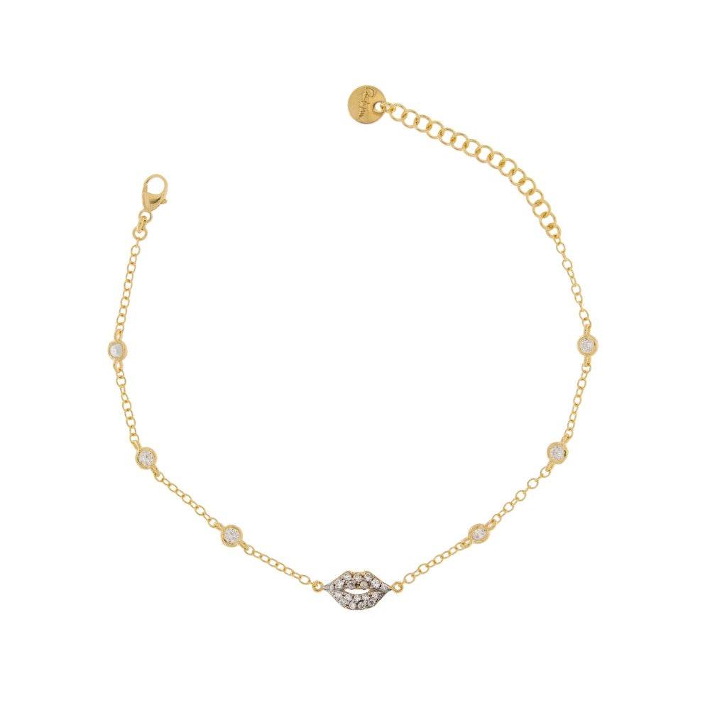 Rue Des Mille Bracelet Mouth Settings Zircons BRZ-007BOC
