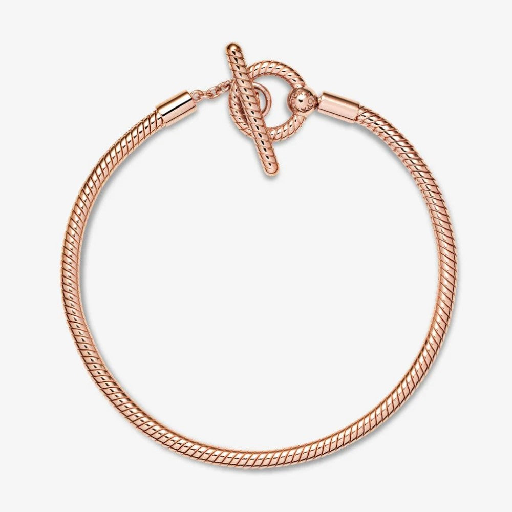 Bracciale Pandora Moments con Maglia Snake e Barretta a T 589087C00