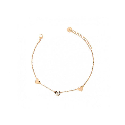 Bracciale Catenella Rue des Mille 3 Soggetti Cuori BRZ-3SOG-CH-CUO