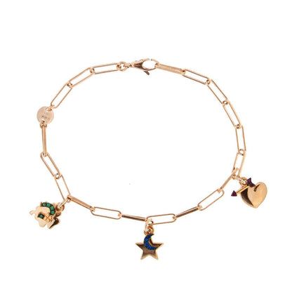 Bracciale Catenella Rue Des Mille 3 Soggetti e Zirconi BRZ-401 3COM