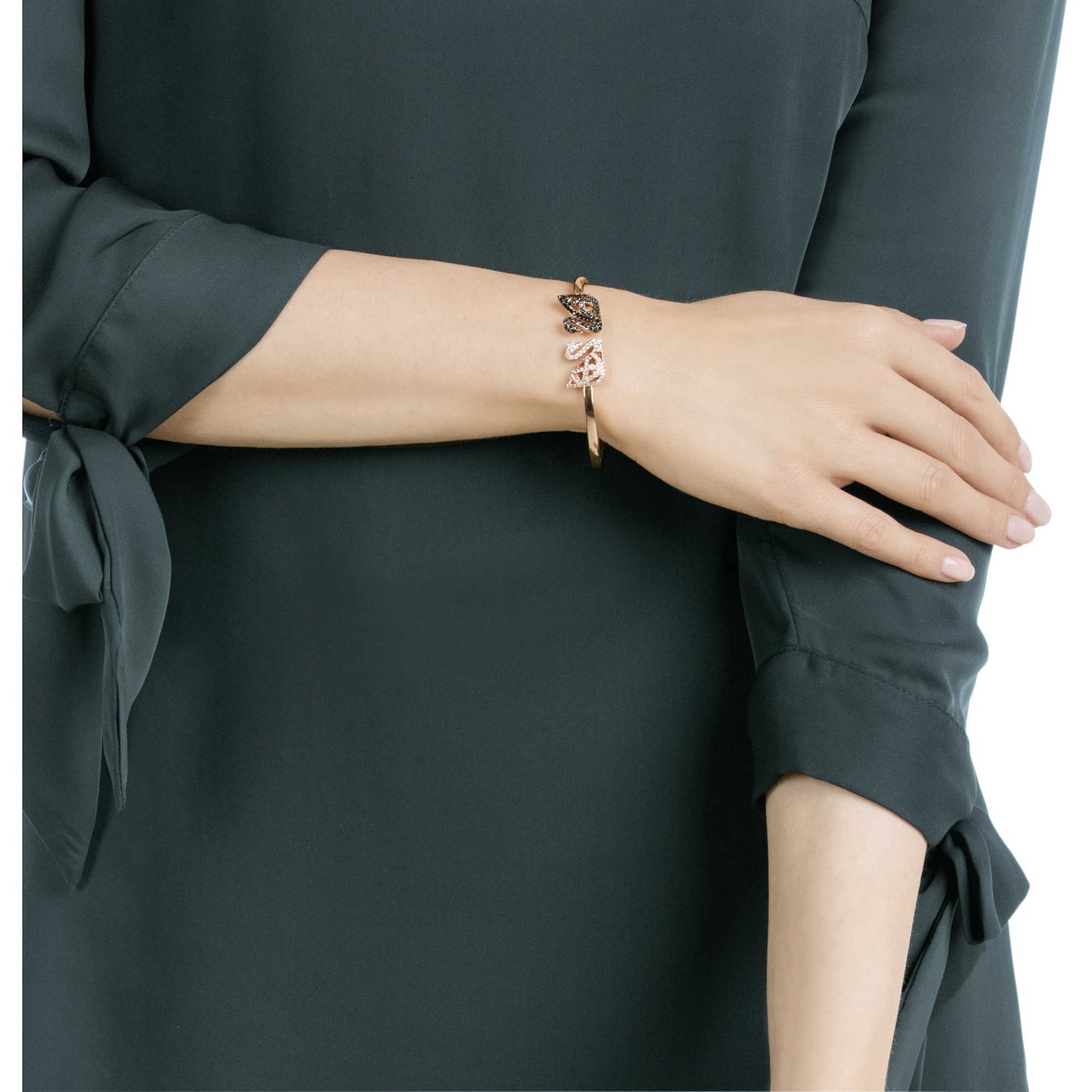 Bracciale Swarovski Rigido Facet Swan 5289535