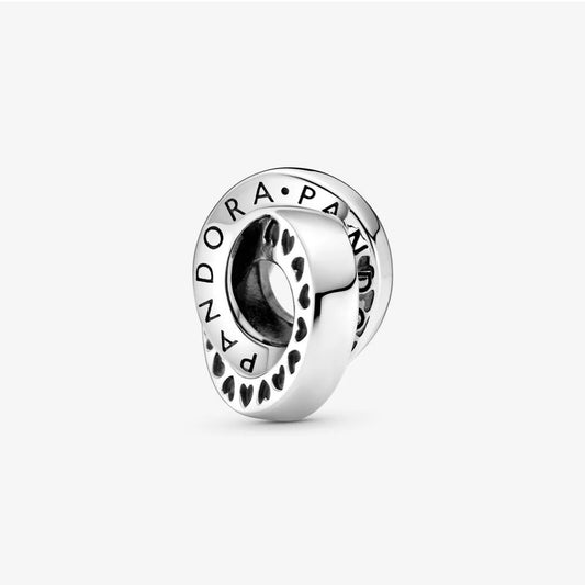 Pandora Logo and Hearts Spacer Charm 799035C00