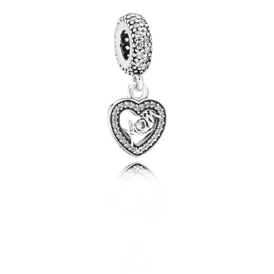 Pandora The Center of My Heart Pendant Charm 791521CZ