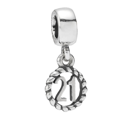 Pandora Charm with Pendant Twenty-One Years 790496