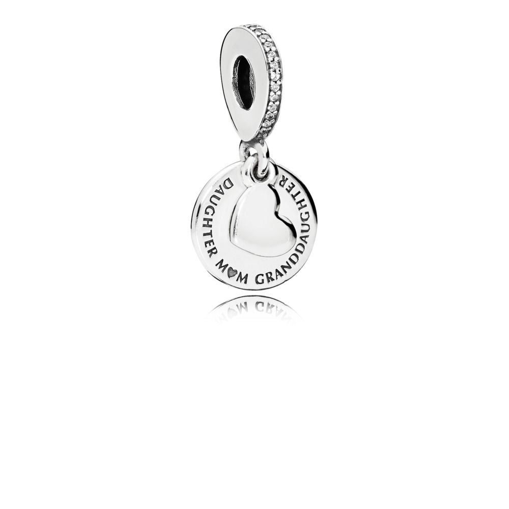 Pandora Three Generations Pendant Charm 796215CZ