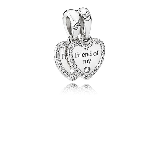 Pandora Friendship Hearts Breakable Pendant 792147CZ